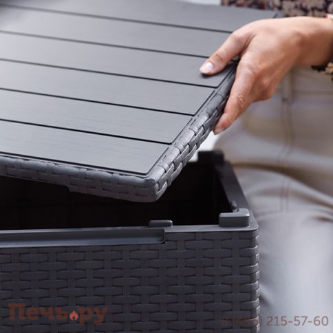 Стол с функцией хранения Виго (Vigo storage box) графит фото 7