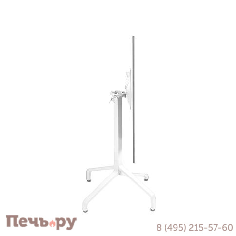 Стол складной квадратный Gardeck Frasca Mini 70*70, белый (база + столешница) фото 5