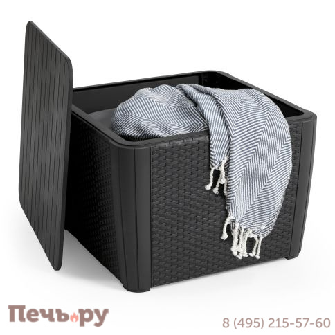 Стол-сундук Лузон Плюс (Luzon Plus Flat Wicker), графит фото 2