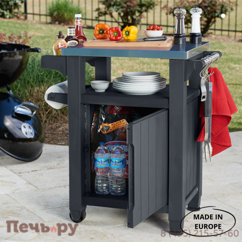 Столик для барбекю Gardeck 105л (Unity 105L) коричневый фото 7