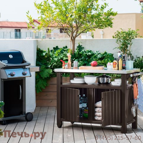 Столик для барбекю Gardeck 207 Л (Unity XL 207L) коричневый фото 6