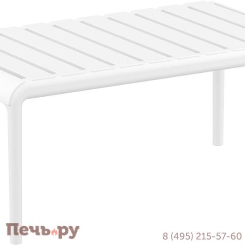 Столик пластиковый журнальный Paris Lounge Table 234/278-wh фото