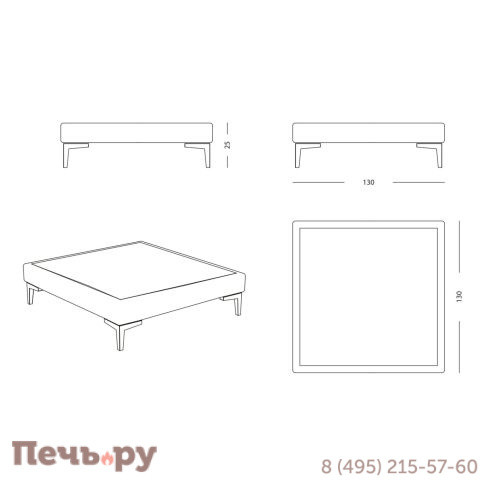 Столик плетеный кофейный DFN Miami фото 5