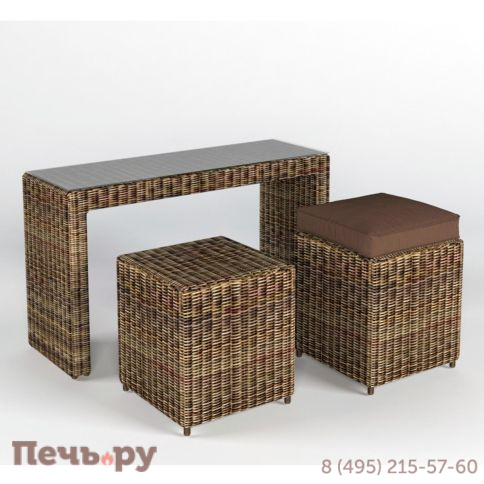 Столик /пуф Rotang Lux Сенатор фото