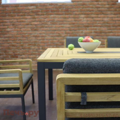 Стул Ideal Patio EGMONT каркас карбон - натуральный тик фото 7