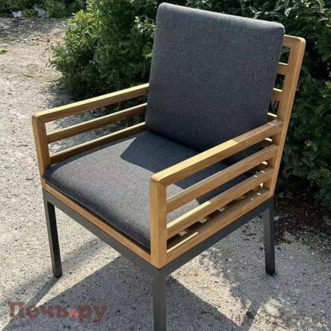 Стул Ideal Patio EGMONT каркас карбон - натуральный тик фото 9