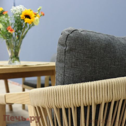 Стул Ideal Patio LEONOREN натуральный тик - роуп фото 7