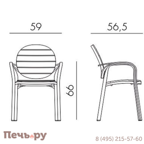 Стул Gardeck Palma, белый-тортора фото 8