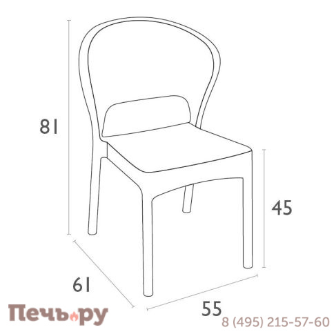 Стул пластиковый плетеный Daytona 234/818-0197 фото 2