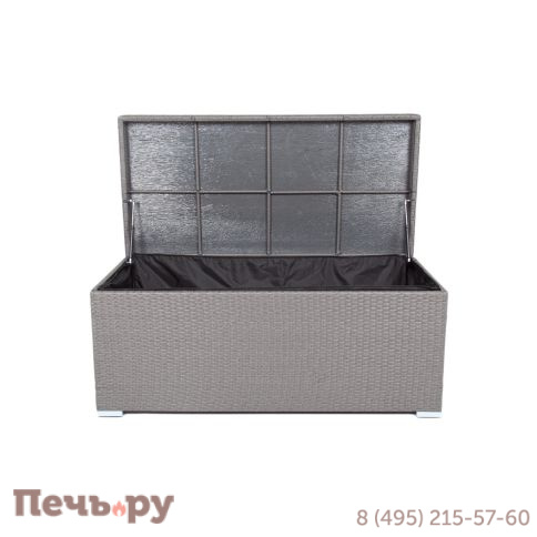 Сундук 4SIS Порту водонепроницаемый из искусственного ротанга, цвет графит фото 6