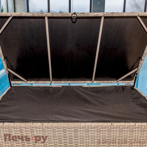 Сундук для хранения Royal Family Karl 120 c колесиками бежевый фото 4