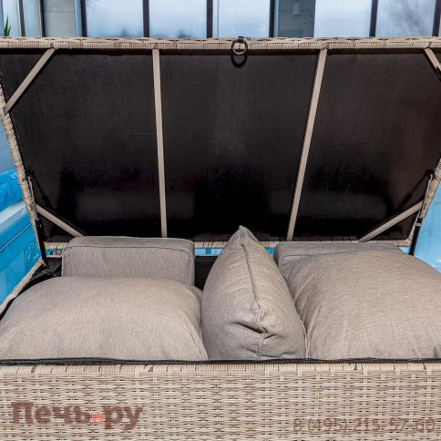 Сундук для хранения Royal Family Karl 120 c колесиками бежевый фото 6