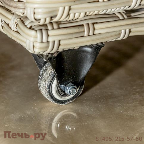 Сундук для хранения Royal Family Karl 120 c колесиками бежевый фото 8