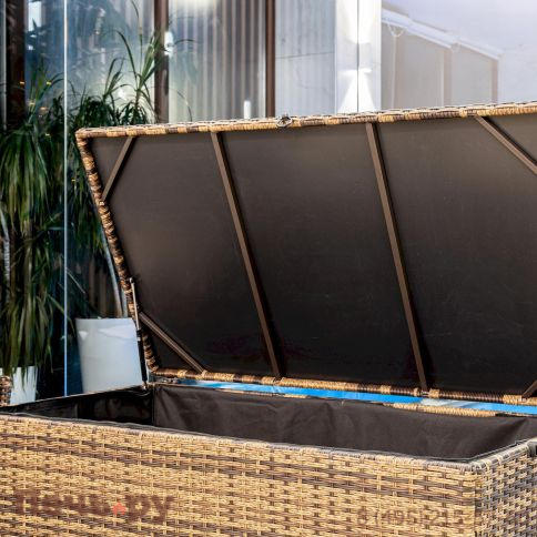 Сундук для хранения Royal Family Karl 120 c колесиками коричневый фото 5