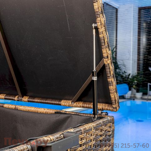 Сундук для хранения Royal Family Karl 120 c колесиками коричневый фото 6