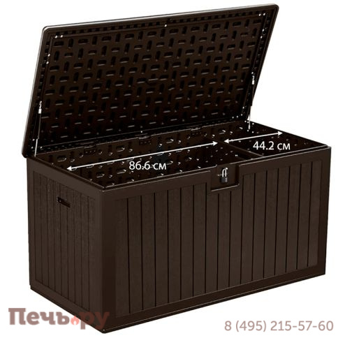Сундук Gardeck Palram L 568 л, тёмно-коричневый (2025) фото 4