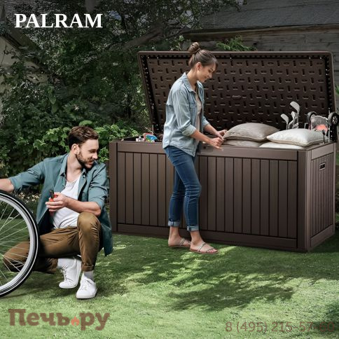 Сундук Gardeck Palram M 302 л, тёмно-коричневый (2024) фото 15