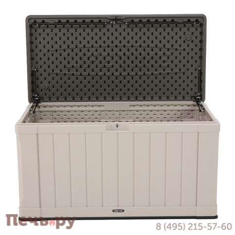 Сундук пластиковый Gardeck Sand and Brown 439 л, бежево-коричневый фото 4