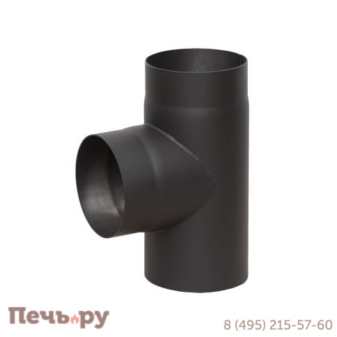 Тройник 90° КПД черный фото