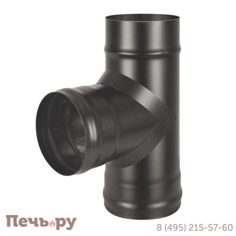 Тройник Везувий Black (AISI 430/0,5мм) 90* фото