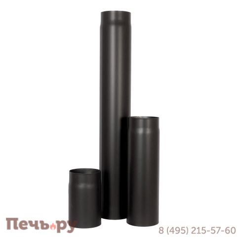 Труба Lava (сталь 2мм, черный) 500мм фото