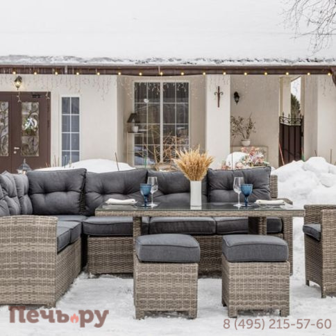 Угловой комплект Royal Family Genry из искусственного ротанга фото 8