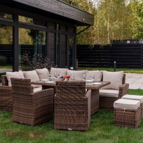 Угловой комплект Royal Family Zorro Plus Double коричневого цвета фото 2