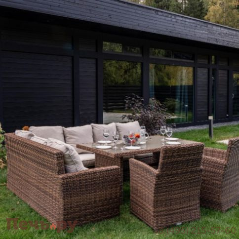 Угловой комплект Royal Family Zorro Plus Double коричневого цвета фото 4