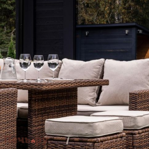 Угловой комплект Royal Family Zorro Plus Double коричневого цвета фото 6