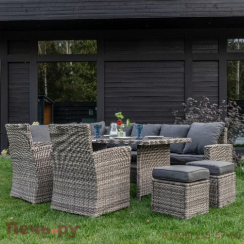 Угловой комплект Royal Family Zorro Plus Double серого цвета фото