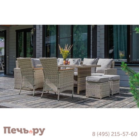 Угловой комплект Royal Family Zorro Wood Double бежевого цвета фото