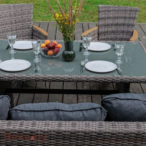 Угловой комплект Royal Family Zorro Wood Double серого цвета фото 6