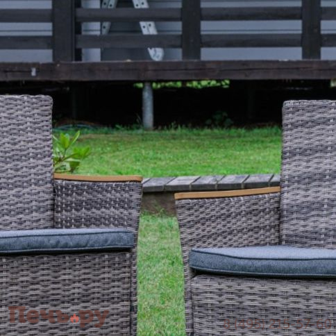 Угловой комплект Royal Family Zorro Wood Double серого цвета фото 7