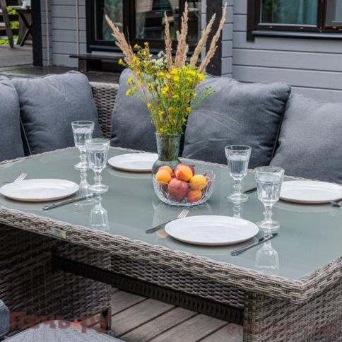 Угловой комплект Royal Family Zorro Wood серого цвета фото 6