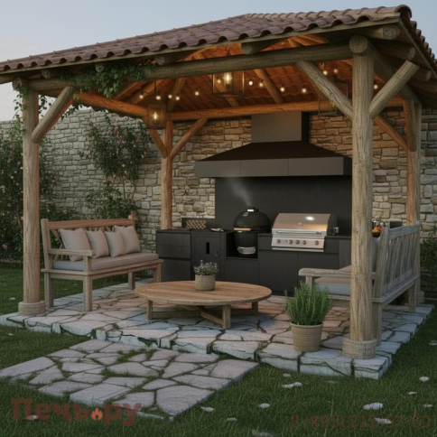 Уличная гриль кухня Астов №2 фото 4