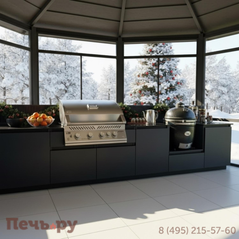 Уличная гриль кухня Астов по индивидуальному проекту фото 3