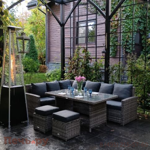 Уличный газовый обогреватель Royal Family Adam из металла фото 2