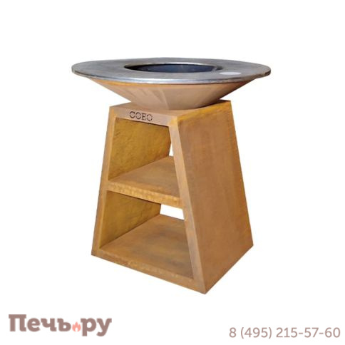Уличный гриль Coeo Trio 98 - Corten (Высота 110, без роликов) фото