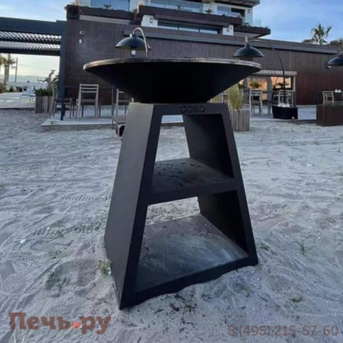 Уличный гриль Coeo Trio 98 - Noir (Высота 110, без роликов) фото 3