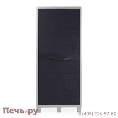 Уличный шкаф Gardeck 2х дверный глубокий Woodys XL (4 полки), антрацит фото 4