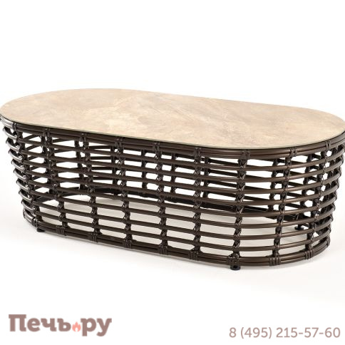 Валенсия 4SiS журнальный столик из искусственного ротанга, цвет бронзовый фото 3