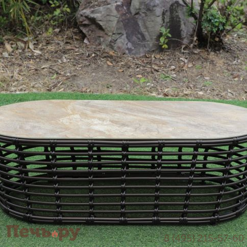 Валенсия 4SiS журнальный столик из искусственного ротанга, цвет бронзовый фото 9