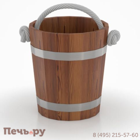 Ведро для бани BentWood из лиственницы, 12 л. фото 2