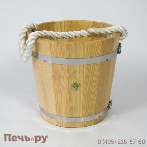 Ведро для бани BentWood из лиственницы, 12 л. фото 3