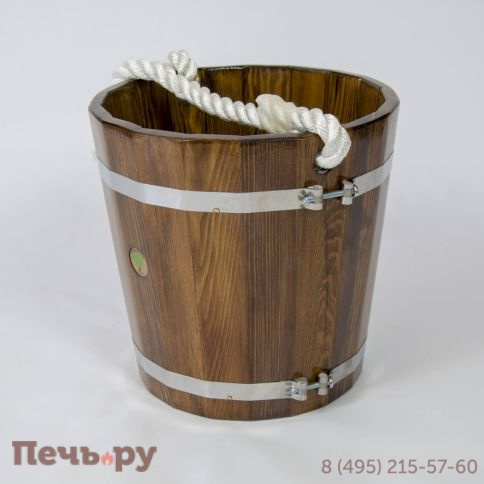 Ведро для бани BentWood из лиственницы, 12 л. фото 4