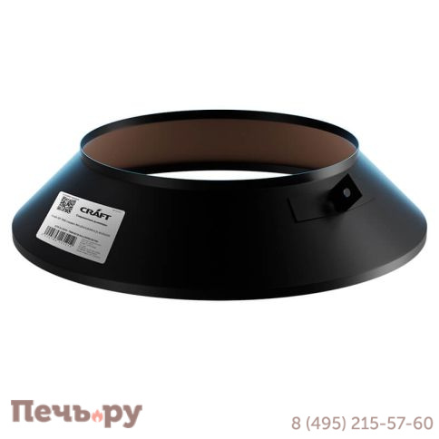 Юбка Крафт (Craft) HF-P 70 мм (вход в стену) черная (304/ 0,5мм) фото