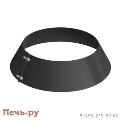 Юбка на трубу VBR50 Вулкан (AISI 439 0.5 мм) черная фото