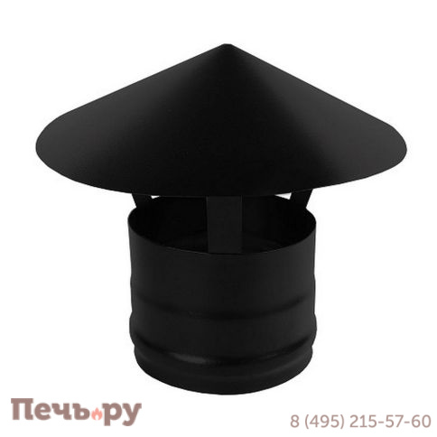 Зонт нерж. Везувий Black (AISI 430/0,5мм) фото