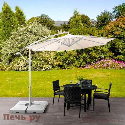 Зонт Gardeck Парма, 3000мм, с вент. куполом, бежевый фото 7