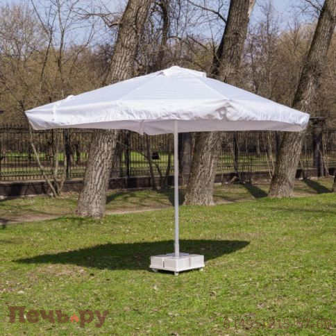 Зонт Royal Family Mistral 300 квадратный с воланом (база в комплекте) белый фото